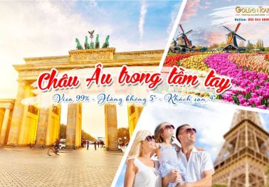 Tour Tết Âm Lịch: Châu Âu Cung Đường Vàng - Pháp - Thụy Sỹ - Ý