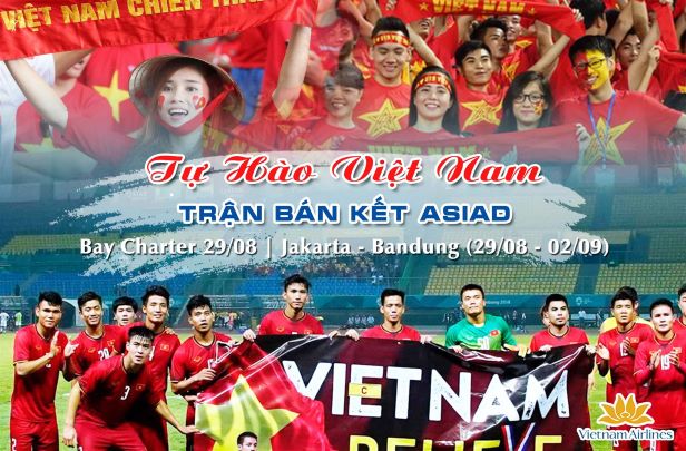 Tour Indonesia Charter Cổ vũ Olympic Việt Nam: Trận Bán Kết Việt Nam - Hàn Quốc 29/8