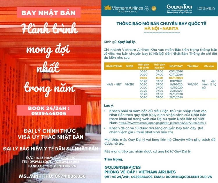 Vé máy bay đi Nhật 