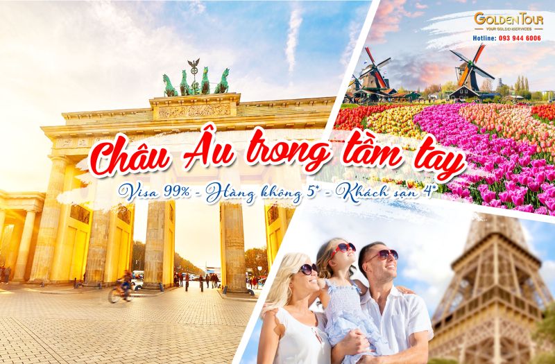 Tour Tết Âm Lịch: Châu Âu Cung Đường Vàng - Pháp - Thụy Sỹ - Ý